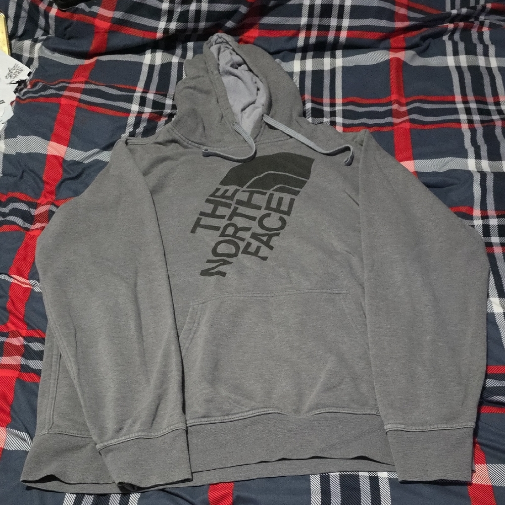 The North Face Gray Sweatshirt Hoodie Casual Pullover